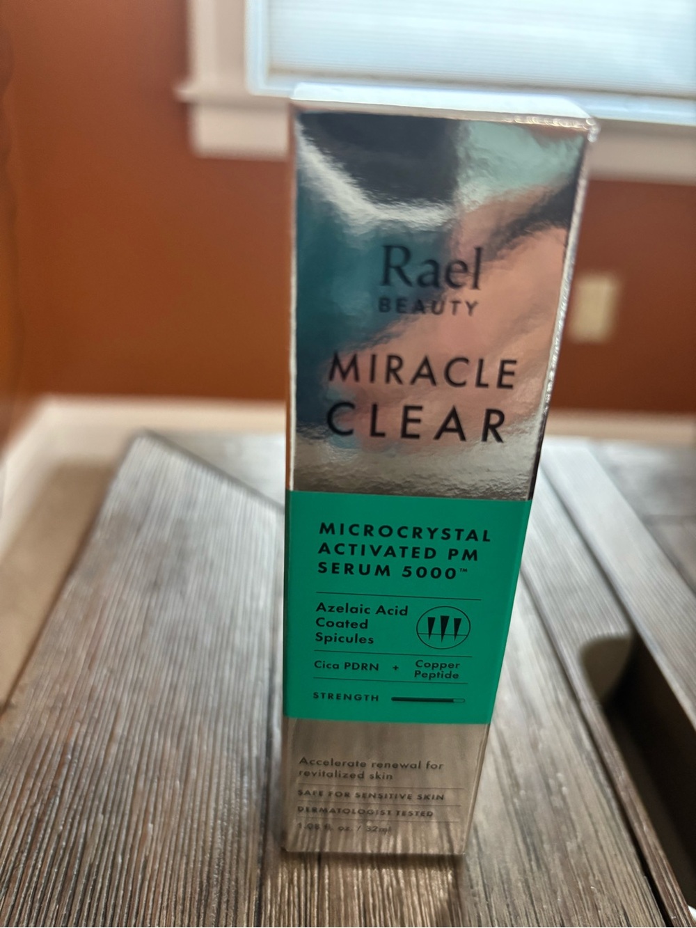 Rare Beauty Miracle Clear Serum in Teal and Silver Packaging